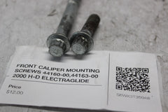 FRONT CALIPER MOUNTING SCREWS 44160-00,44163-00 2000 H-D ELECTRAGLIDE FLHT