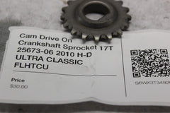 Cam Drive On Crankshaft Sprocket 17T 25673-06 2010 H-D ULTRA CLASSIC FLHTCU