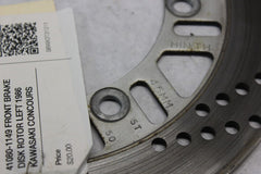 41080-1149 FRONT BRAKE DISK ROTOR LEFT 1986 KAWASAKI CONCOURS ZG1000