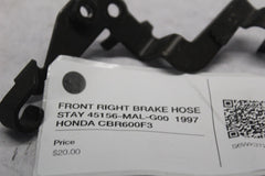 FRONT RIGHT BRAKE HOSE STAY 45156-MAL-G00  1997 HONDA CBR600F3