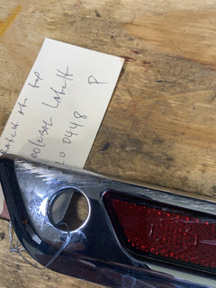 OEM Harley Davidson Touring Saddlebag Faceplate 90200448 LEFT Latch Cover Chrome