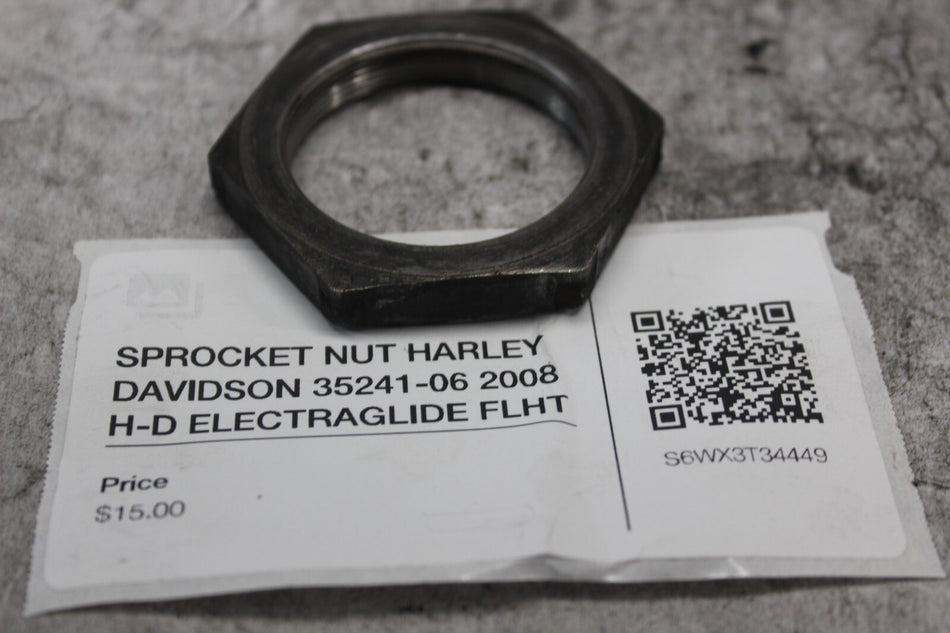 SPROCKET NUT HARLEY DAVIDSON 35241-06 2008 H-D ELECTRAGLIDE FLHT