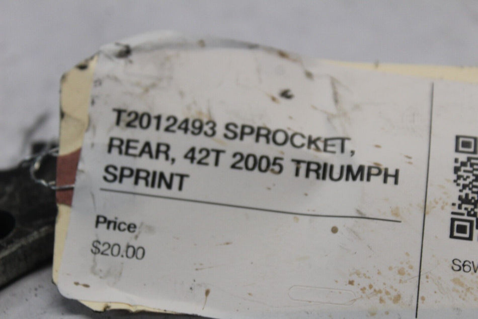 T2012493 SPROCKET, REAR, 42T 2005 TRIUMPH SPRINT
