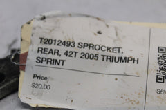 T2012493 SPROCKET, REAR, 42T 2005 TRIUMPH SPRINT