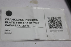 CRANKCASE POSITION PLATE 14014-1102 2002 KAWASAKI ZX-6