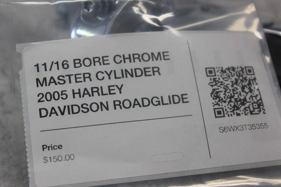 11/16 BORE CHROME MASTER CYLINDER 2005 HARLEY DAVIDSON ROADGLIDE 45105-05