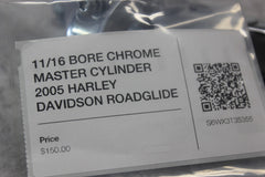 11/16 BORE CHROME MASTER CYLINDER 2005 HARLEY DAVIDSON ROADGLIDE 45105-05