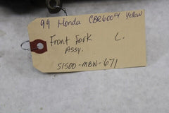 OEM Honda Motorcycle 1999 CBR600F4 Front Fork Complete LEFT 51500-MBW-671