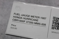 FUEL GAUGE METER 1987 HONDA HURRICANE CBR1000F 37300-MM5-008