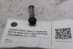 LEVER PIVOT BOLT (BRAKE) 90114-MA5-671 1982 HONDA GOLDWING GL1100A