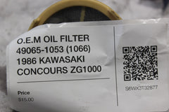 O.E.M OIL FILTER 49065-1053 (1066) 1986 KAWASAKI CONCOURS ZG1000