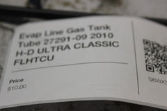 Evap Line Gas Tank Tube 27291-09 2010 H-D ULTRA CLASSIC FLHTCU