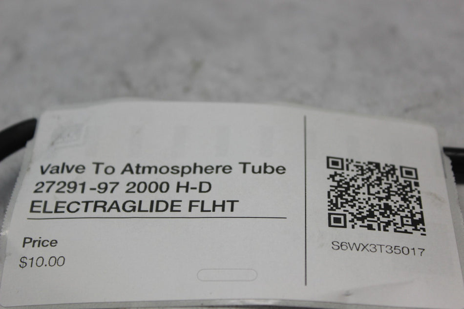 Valve To Atmosphere Tube 27291-97 2000 H-D ELECTRAGLIDE FLHT