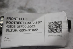 FRONT LEFT FOOTREST BAR ASSY 43526-35F00 2002 SUZUKI GSX-R1000