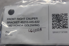 FRONT RIGHT CALIPER BRACKET 45210-445-632 1982 HONDA GOLDWING GL1100A