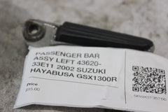 PASSENGER BAR ASSY LEFT 43620-33E11 2002 SUZUKI HAYABUSA GSX1300R