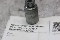 REAR PIVOT NUT 47606-09 2010 H-D ULTRA CLASSIC FLHTCU