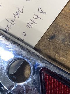 OEM Harley Davidson Touring Saddlebag Faceplate 90200448 LEFT Latch Cover Chrome