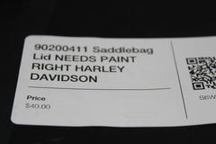 90200411 Saddlebag Lid NEEDS PAINT RIGHT HARLEY DAVIDSON