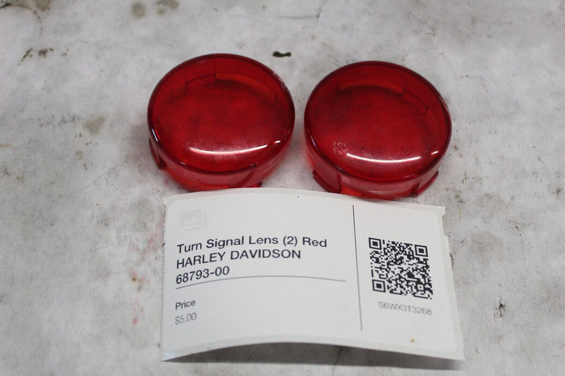 Turn Signal Lens (2) Red HARLEY DAVIDSON 68793-00