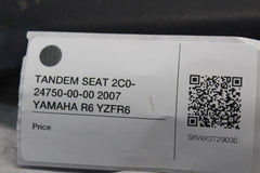 TANDEM SEAT 2C0-24750-00-00 2007 YAMAHA R6 YZFR6