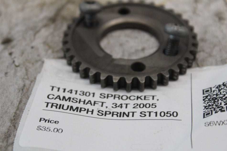T1141301 SPROCKET, CAMSHAFT, 34T 2005 TRIUMPH SPRINT ST1050