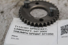 T1141301 SPROCKET, CAMSHAFT, 34T 2005 TRIUMPH SPRINT ST1050