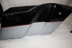 OEM Harley Davidson LEFT Saddlebag Bottom 2011 Ultra FLHTCU Blk/Silver 90753-93