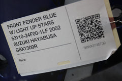 FRONT FENDER BLUE W/ LIGHT UP STARS 53110-24F00-1LF 2002 SUZUKI HAYABUSA GSX1300