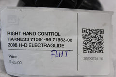 RIGHT HAND CONTROL HARNESS 71564-96 71553-08 2008 H-D ELECTRAGLIDE FLHT