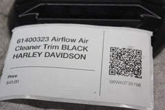 61400323 Airflow Air Cleaner Trim BLACK HARLEY DAVIDSON