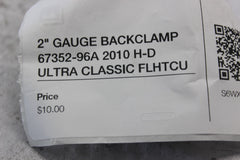 2" GAUGE BACKCLAMP 67352-96A 2010 H-D ULTRA CLASSIC FLHTCU