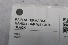 PAIR AFTERMARKET HANDLEBAR WEIGHTS BLACK 2006 HONDA CBR600RR