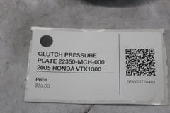 CLUTCH PRESSURE PLATE 22350-MCH-000 2005 HONDA VTX1300