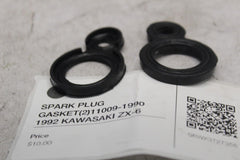 SPARK PLUG GASKET (2) 11009-1990 1992 KAWASAKI ZX-6