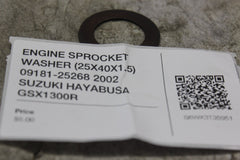 ENGINE SPROCKET WASHER (25X40X1.5) 09181-25268 2002 SUZUKI HAYABUSA GSX1300R