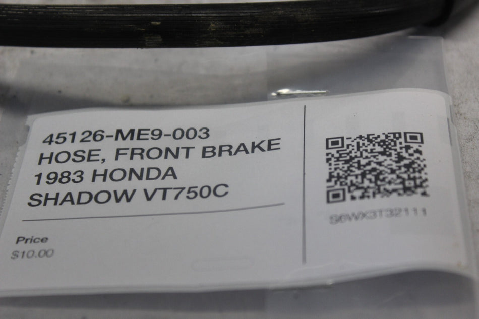 45126-ME9-003 HOSE, FRONT BRAKE 1983 HONDA SHADOW VT750C