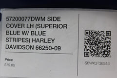 57200077DWM SIDE COVER LE (SUPERIOR BLUE) HARLEY DAVIDSON 66250-09