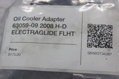 Oil Cooler Adapter 63059-09 2008 H-D ELECTRAGLIDE FLHT