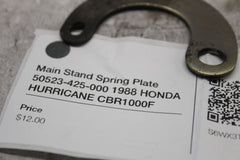 Main Stand Spring Plate 50523-425-000 1988 HONDA HURRICANE CBR1000F