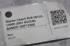 Starter Clutch Bolt 09103-14005 2001 SUZUKI BANDIT GSF1200S