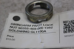 SWINGARM PIVOT LOCK NUT 90355-469-000 1982 GOLDWING GL1100A