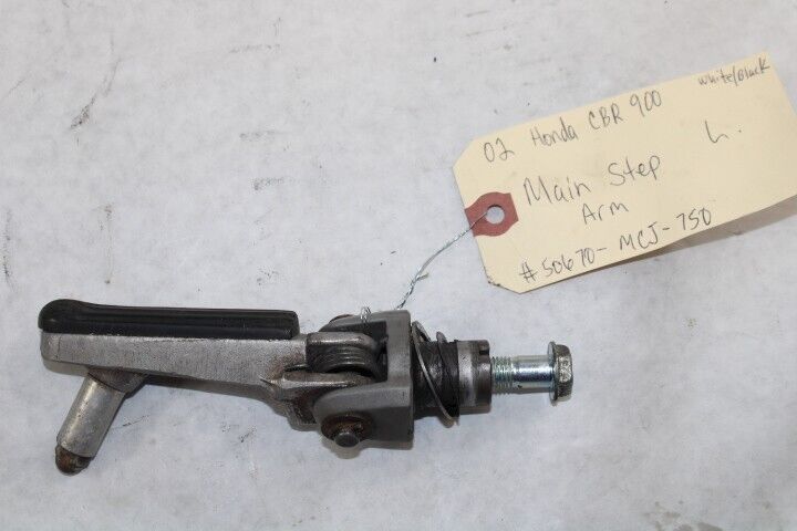 OEM Honda Motorcycle 2002 CBR900 Main Step Arm LEFT 50670-MCJ-750