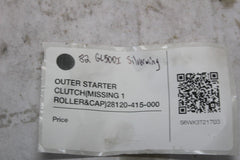 OUTER STARTER CLUTCH (MISSING 1 ROLLER & CAP) 28120-415-000 1982 GL500I SILVERWI