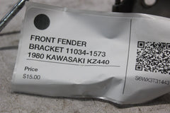 FRONT FENDER BRACKET 11034-1573 1980 KAWASAKI KZ440