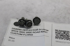 DEBRIS DEFLECTOR SCREW 3PCS 3892 2005 ROAD KING CUSTOM FLHRSI