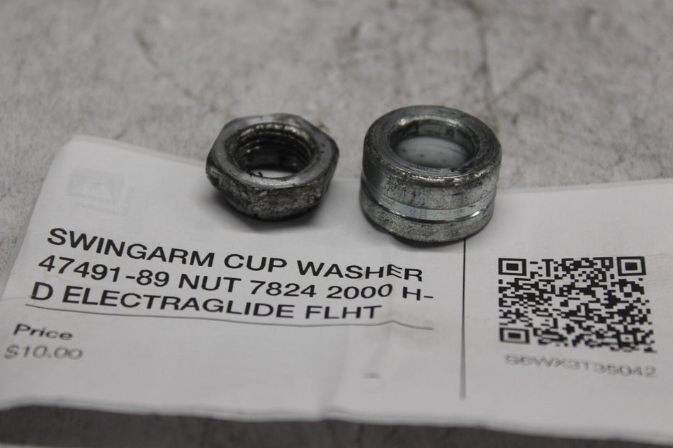 SWINGARM CUP WASHER 47491-89 NUT 7824 2000 H-D ELECTRAGLIDE FLHT