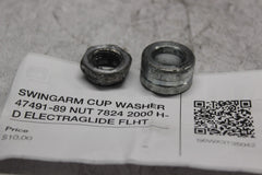 SWINGARM CUP WASHER 47491-89 NUT 7824 2000 H-D ELECTRAGLIDE FLHT