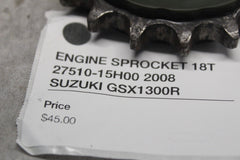 ENGINE SPROCKET 18T 27510-15H00 2008 SUZUKI GSX1300R