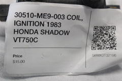 30510-ME9-003 COIL, IGNITION 1983 HONDA SHADOW VT750C